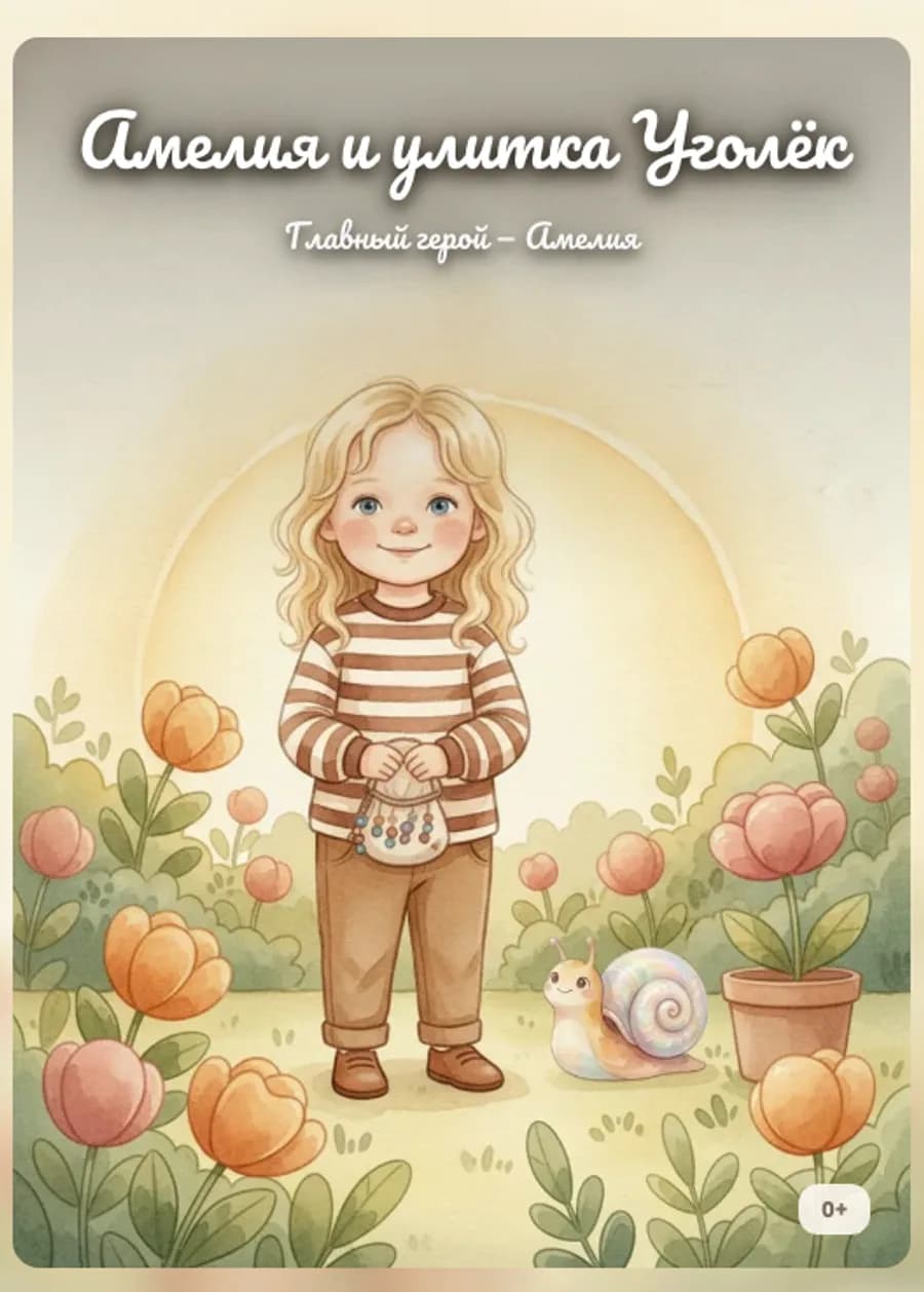 Обложка книги «Амелия и улитка Уголёк»